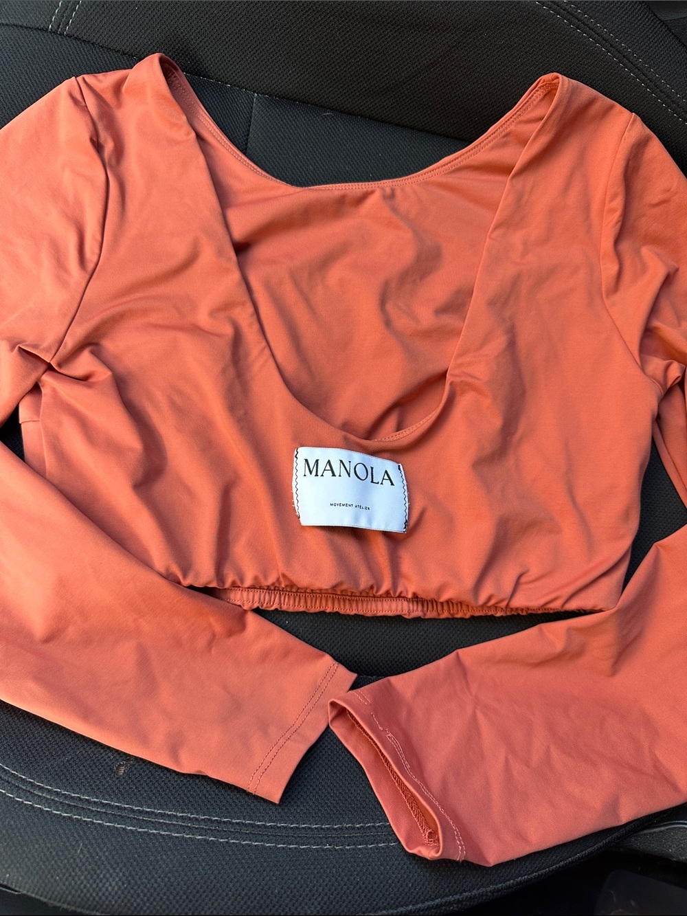 ARITZIA Manola Core Crop Top Long Sleeve Athletic Womens Size M